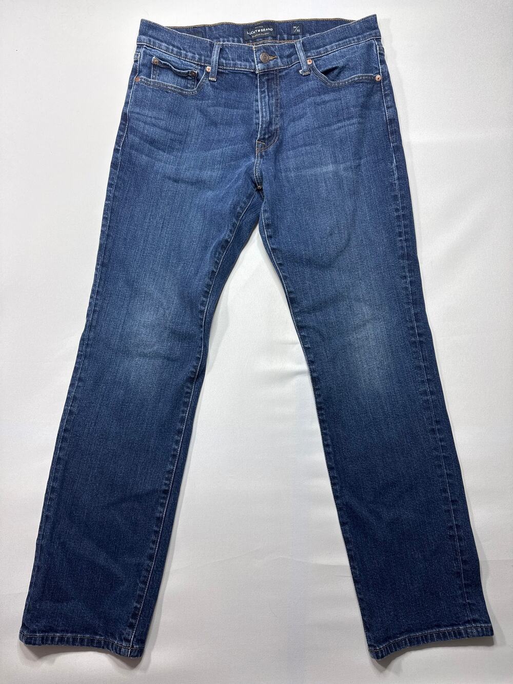 Lucky Brand Men's 221 Straight‎ Leg Blue Jeans - Size 34x32 (33x30.5)